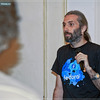 Nicu Buculei la conferinta Open Source AGORA - reprezentant Ceata si Fedora Project